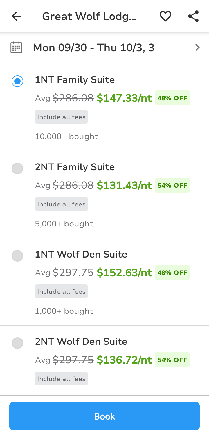  Groupon Hotel booking flow