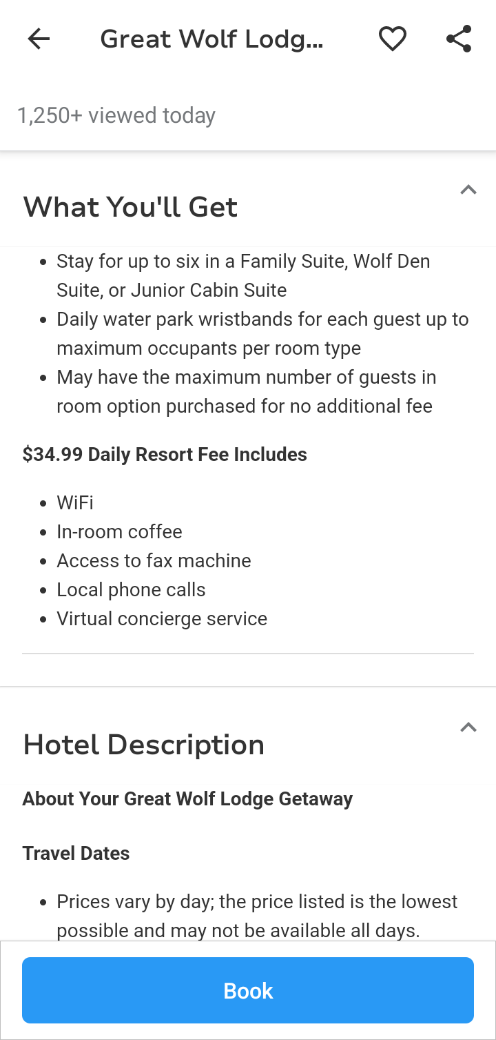  Groupon Hotel booking flow
