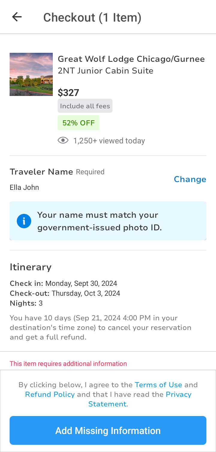  Groupon Hotel booking flow