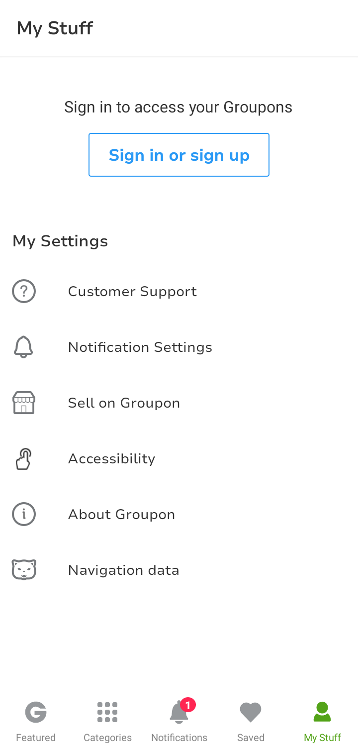  Groupon Login flow