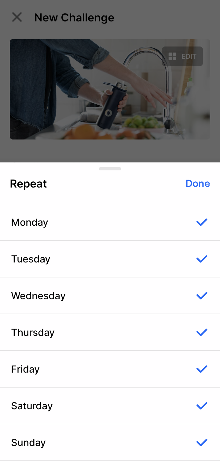  Habitify Create new challenge flow