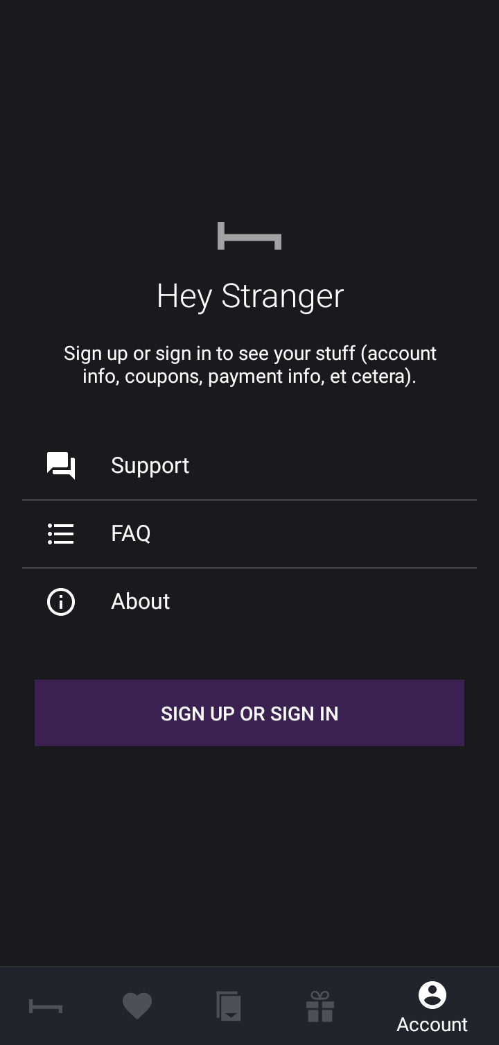  Hoteltonight Login flow
