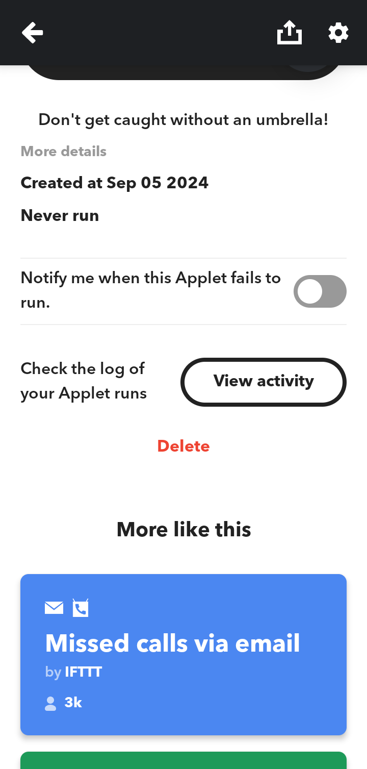  Ifttt Connecting Applets flow