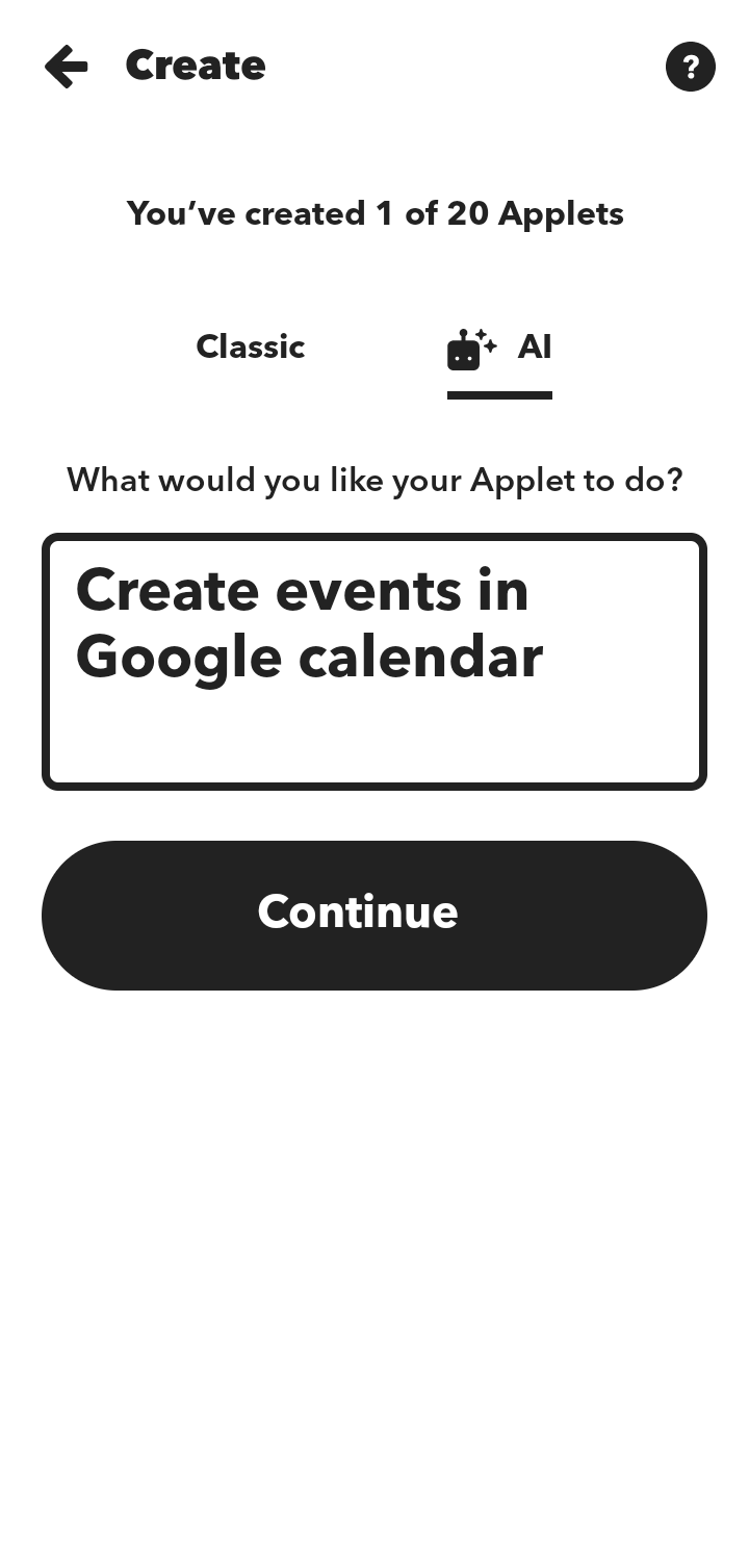  Ifttt Create Applet Using AI flow