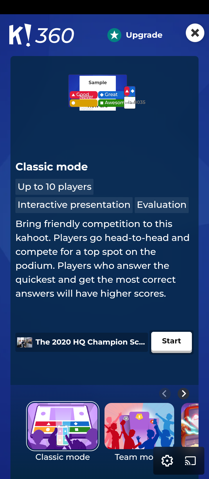  Kahoot Host game flow