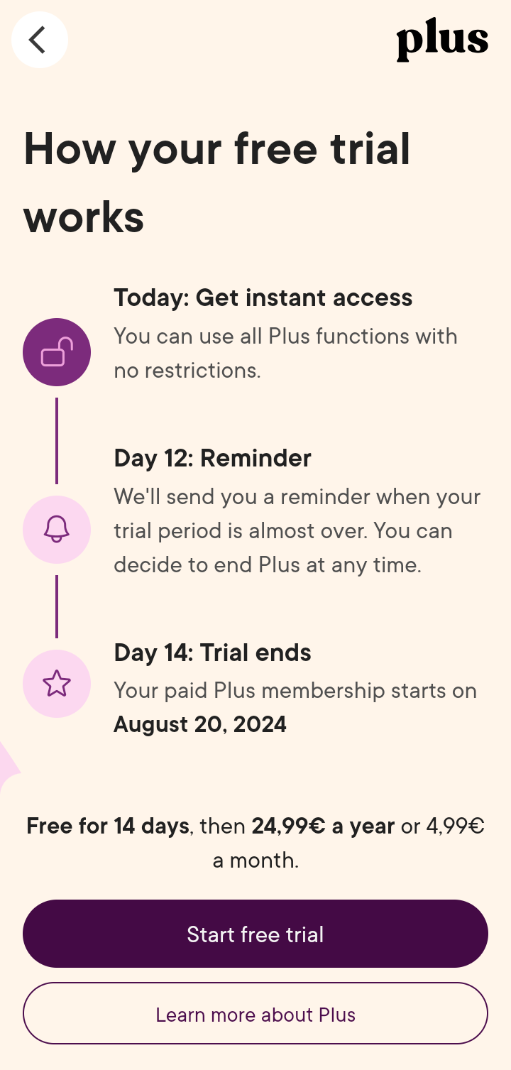  Kitchenstories Paywall and Subscription flow