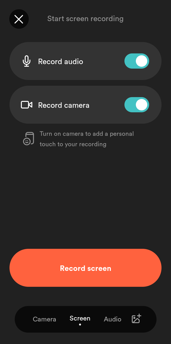  Loom Record Video user flow UI screenshot