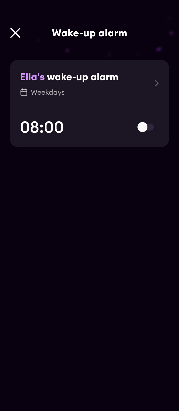  Loona Setting an alarm flow