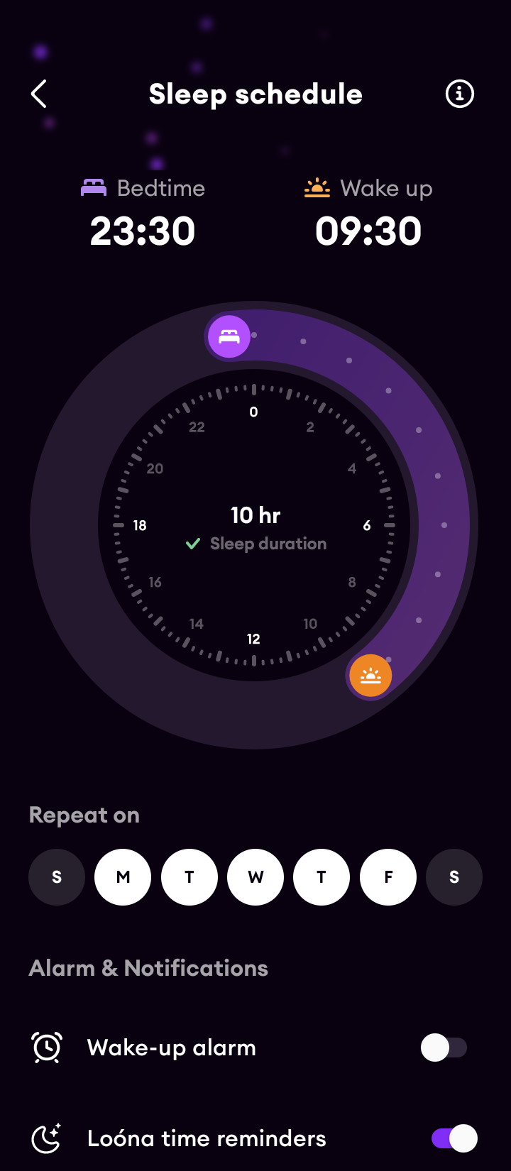  Loona Setting an alarm flow