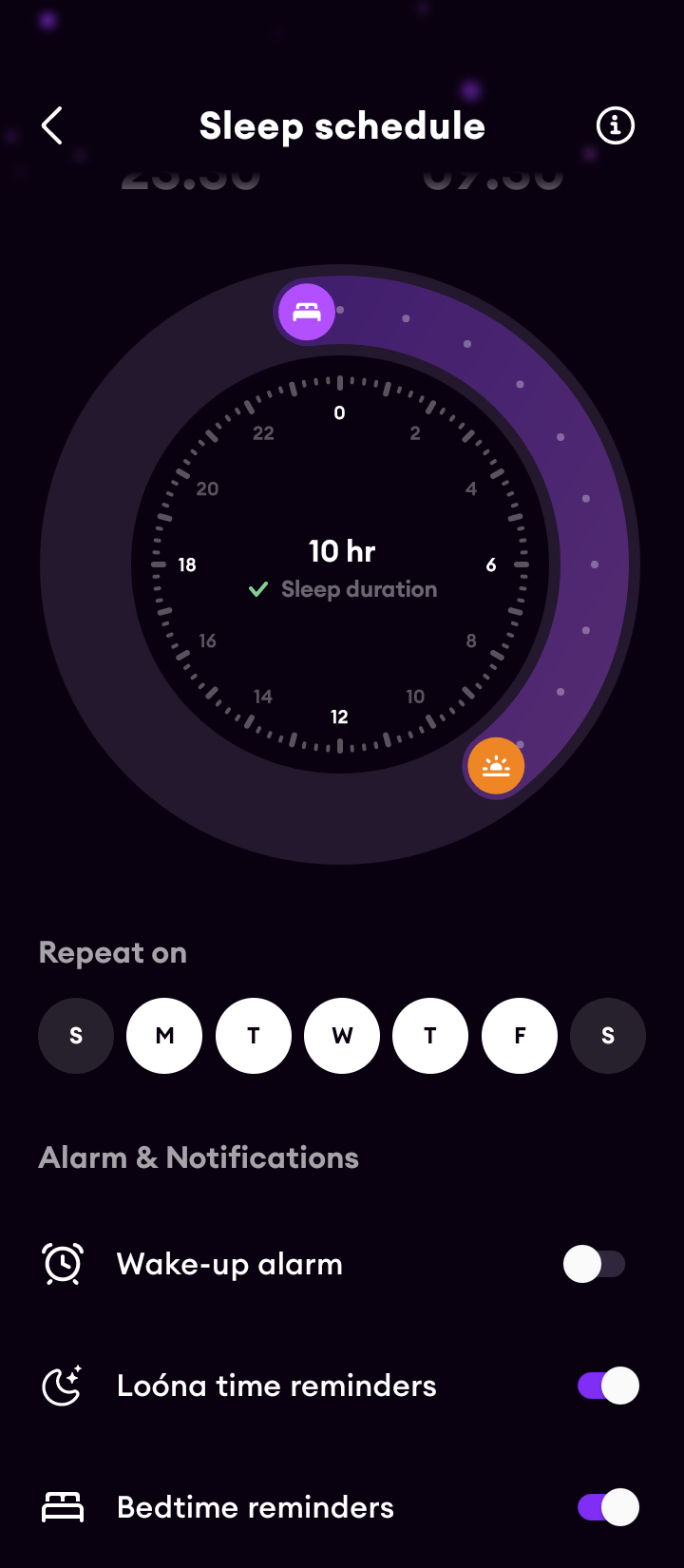  Loona Setting an alarm flow