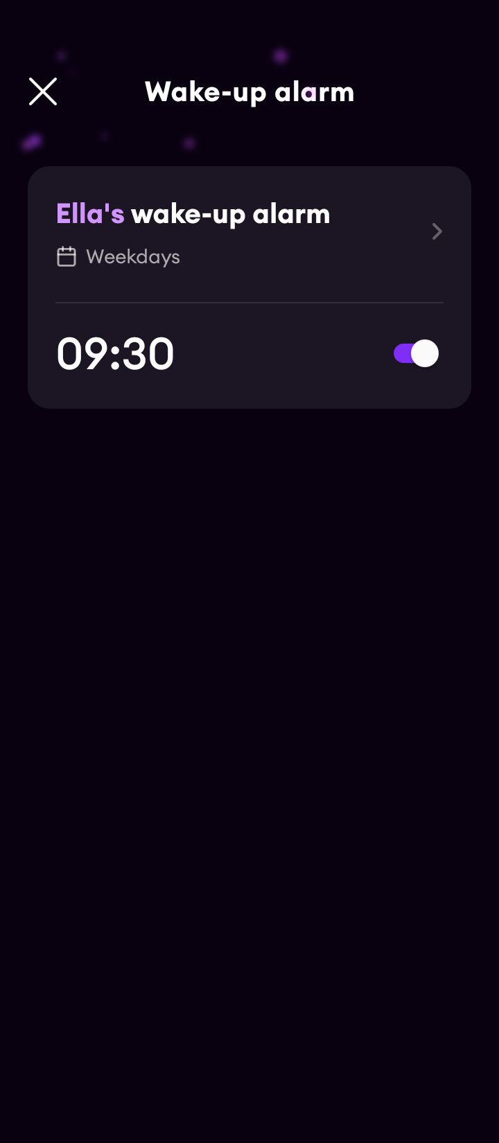  Loona Setting an alarm flow