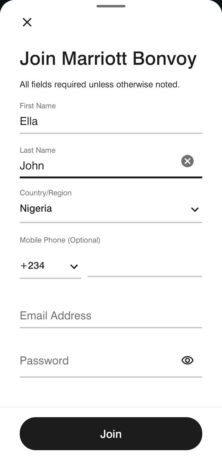 Marriott Log In Marriottbonvoy App Screenshots, UI Screens & Design Inspiration | Uiland
