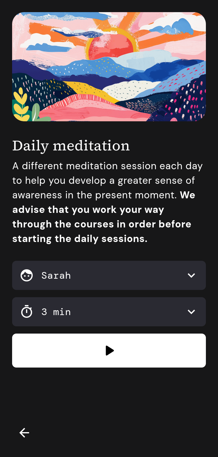 Medito App Screenshots, UI Screens & Design Inspiration | Uiland