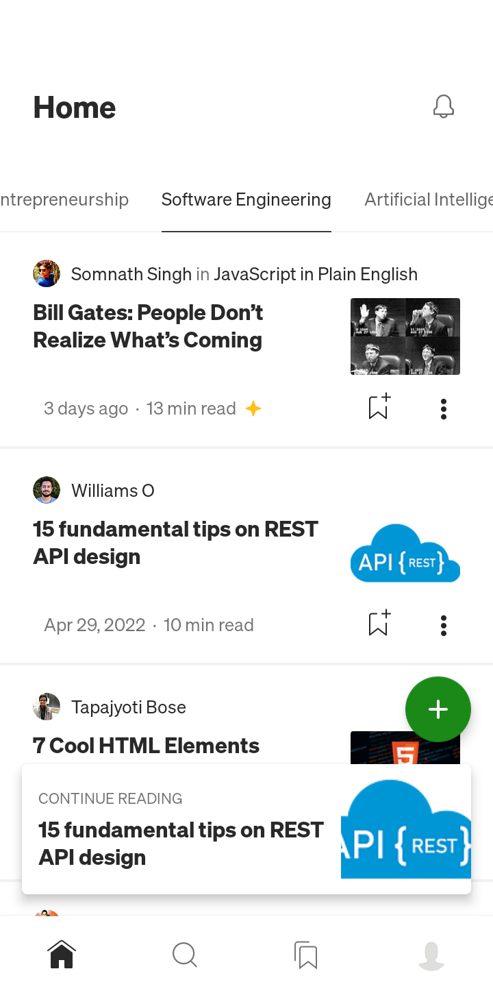  Medium Create Article user flow UI screenshot