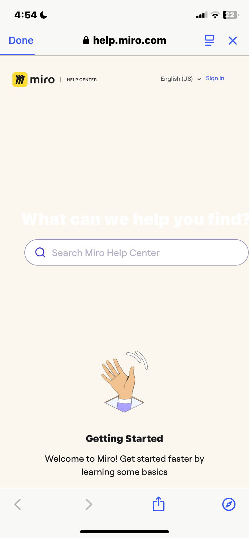 Miro Help And Support Flow Screenshots & UX Patterns | Uiland