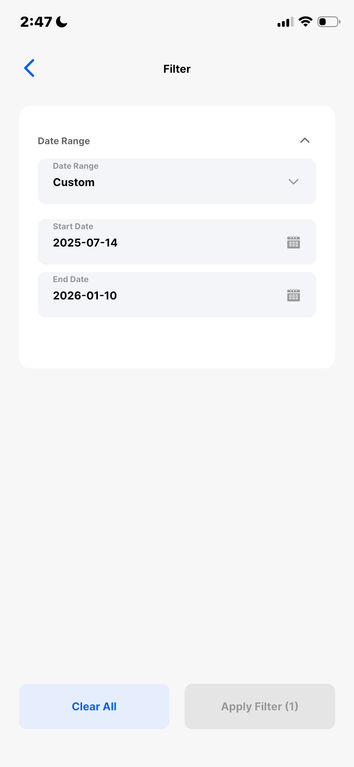 Moniepoint Filtering Flow Screenshots & UX Patterns | Uiland