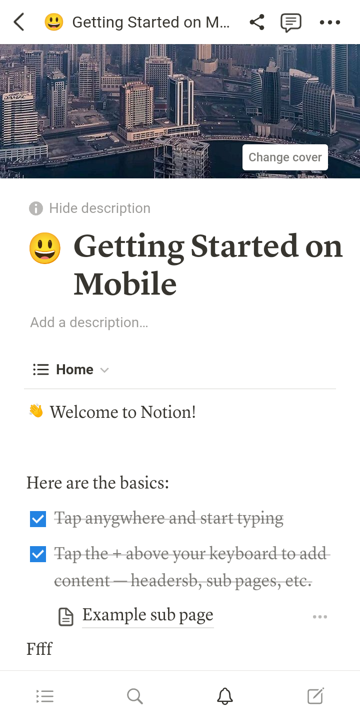 Notion App Screenshots
