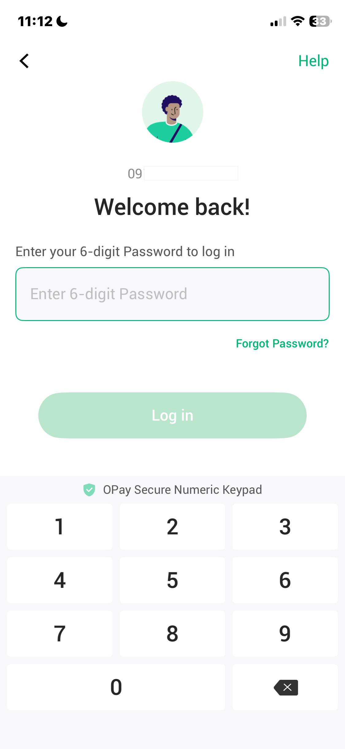 Opay Login Flow Screenshots & UX Patterns | Uiland