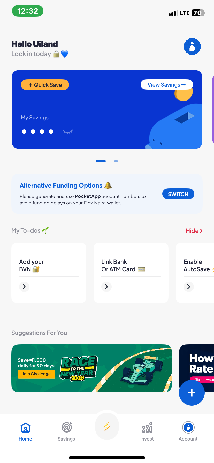  Piggyvest Add Bank Account flow