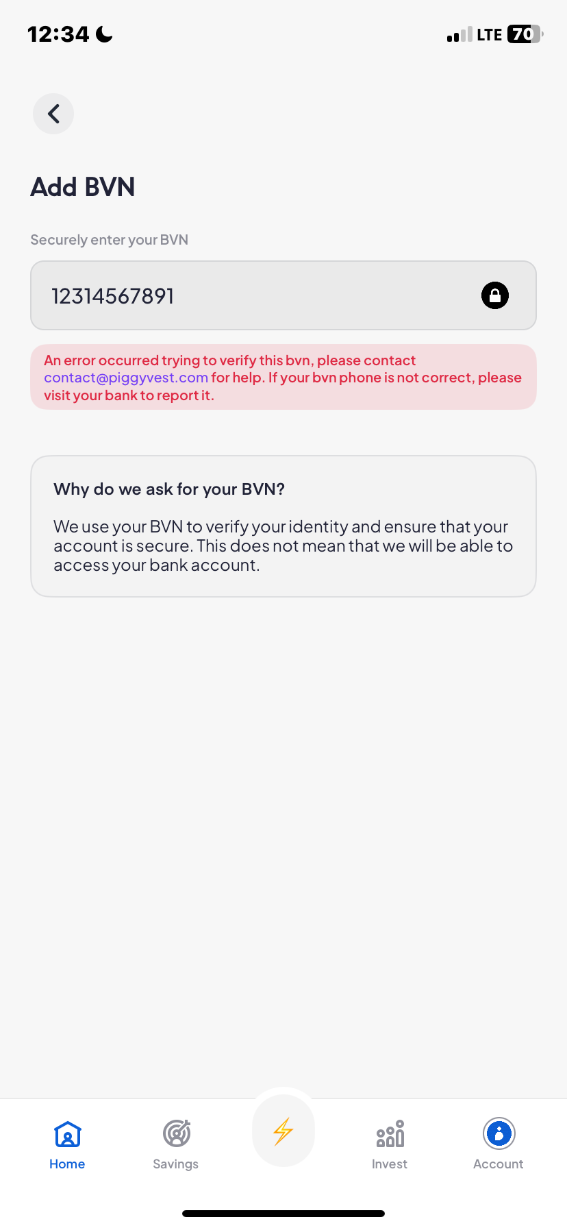  Piggyvest Add Bank Account flow