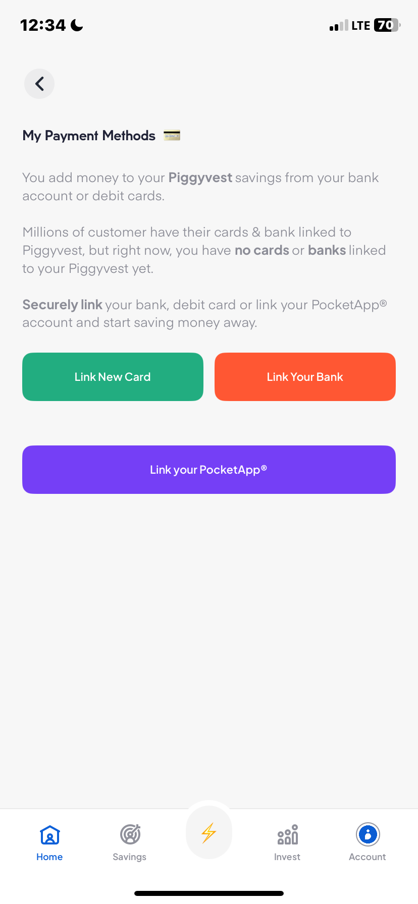  Piggyvest Add Bank Account flow