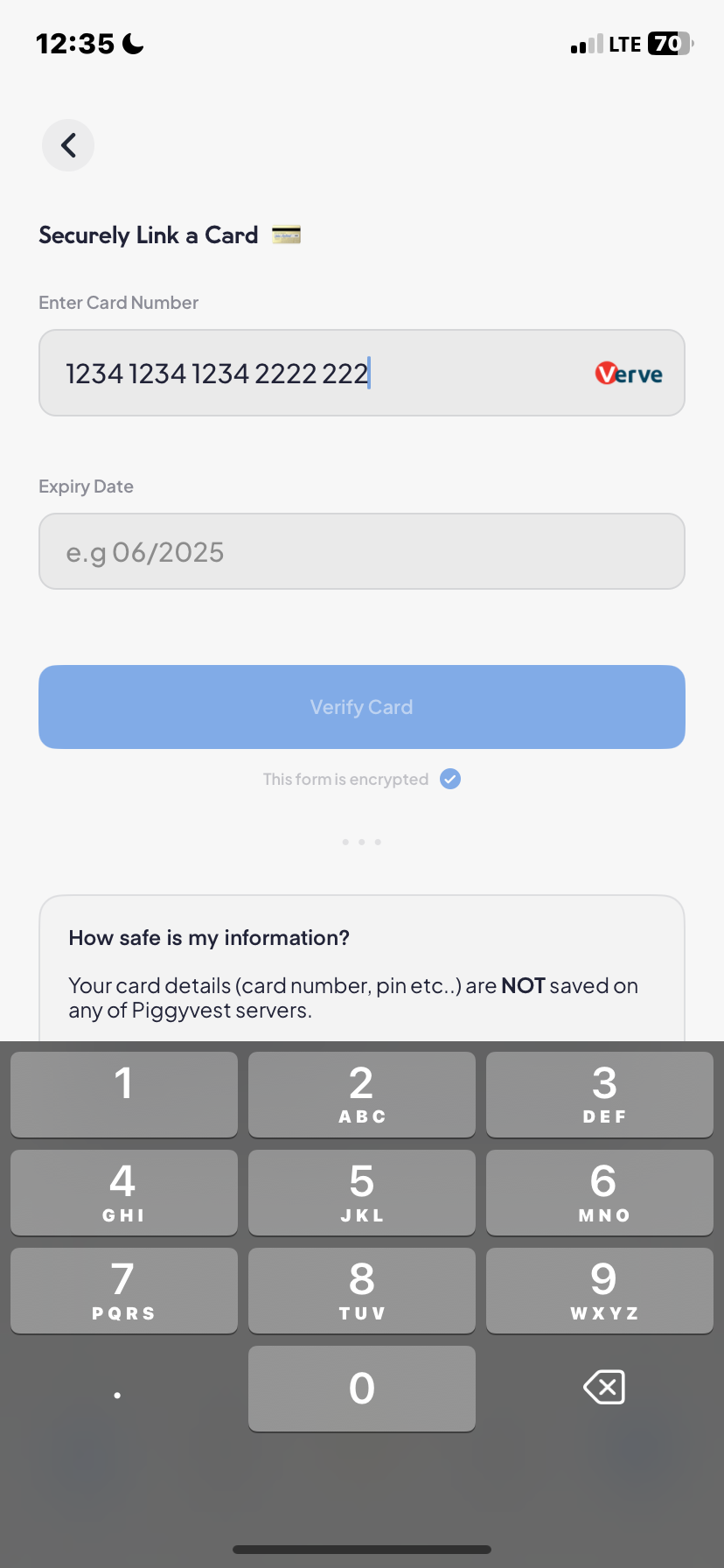  Piggyvest Add Bank Account flow