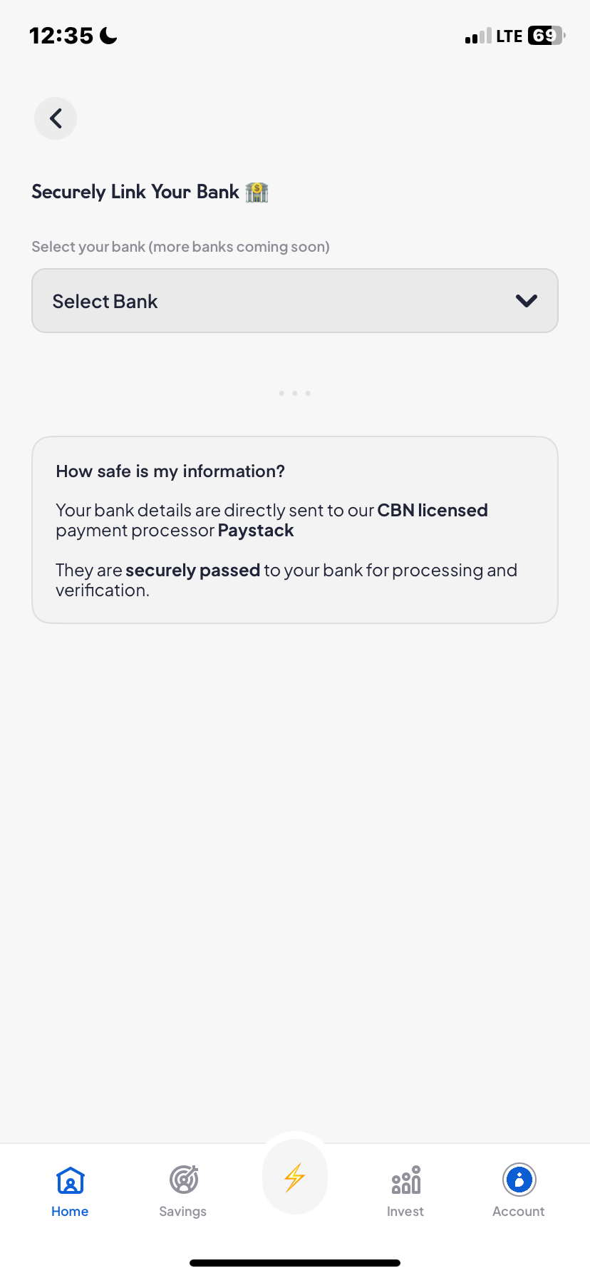  Piggyvest Add Bank Account flow