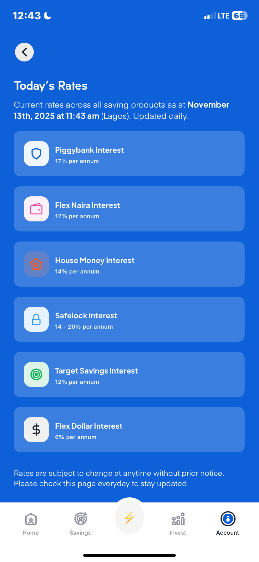  Piggyvest Account Activity flow