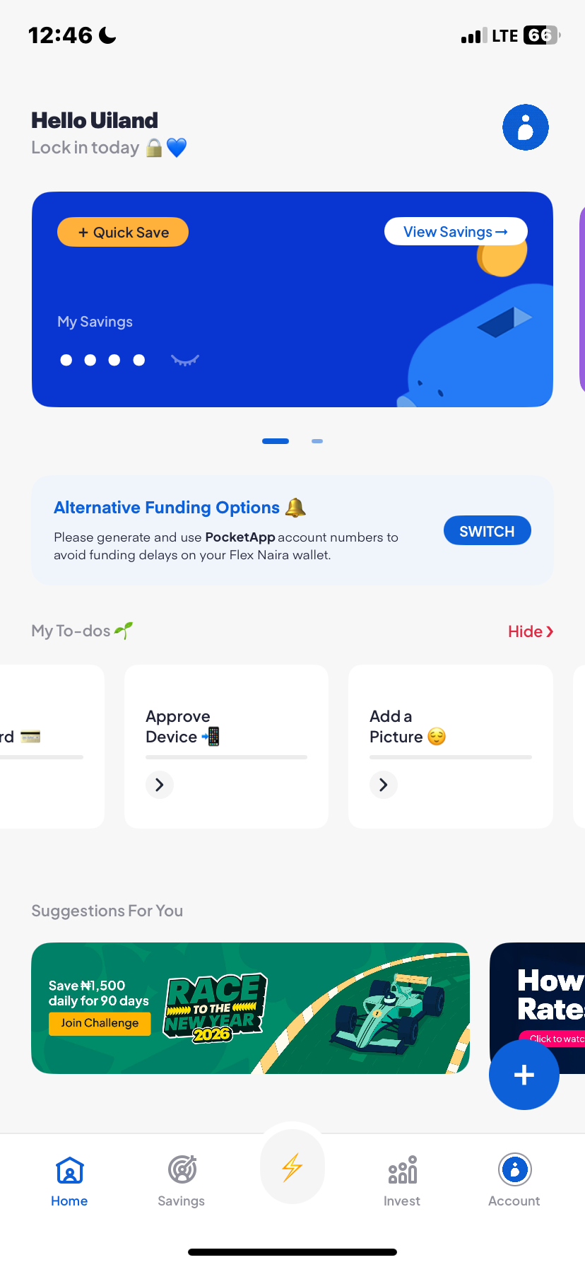  Piggyvest Account Activity flow