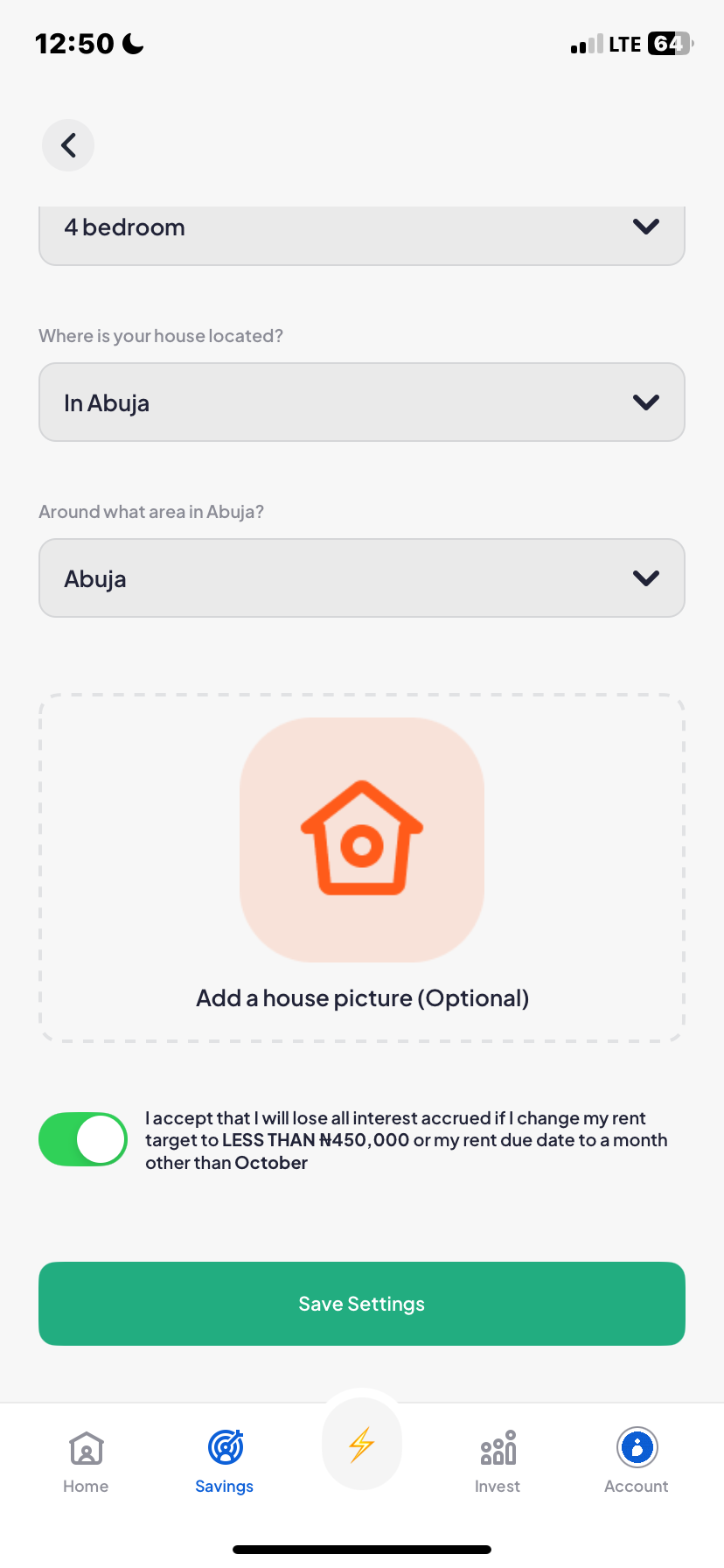  Piggyvest Add Expense flow