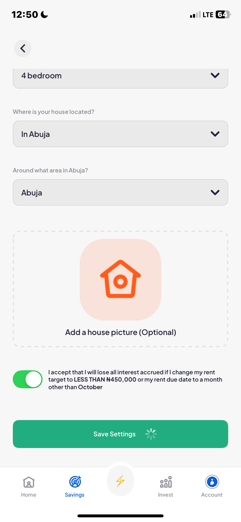  Piggyvest Add Expense flow