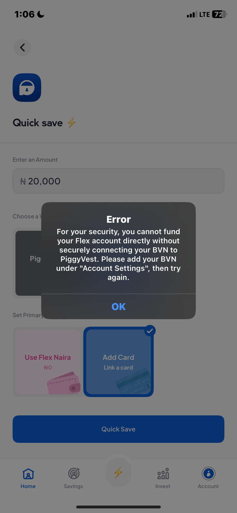  Piggyvest Savings flow