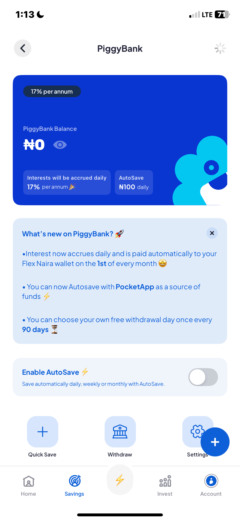  Piggyvest Savings flow