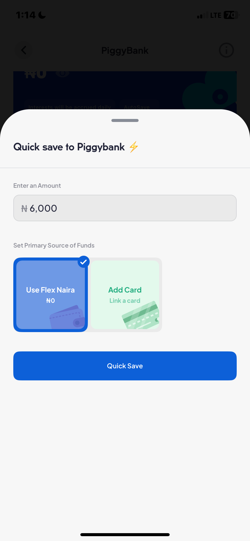  Piggyvest Savings flow