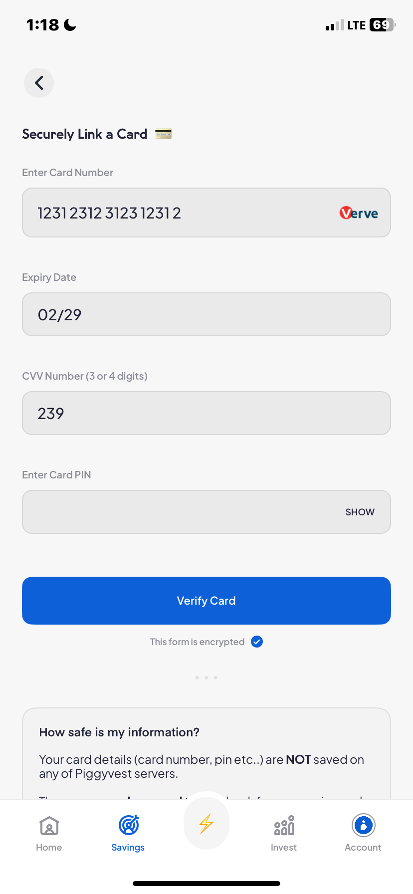  Piggyvest Savings flow