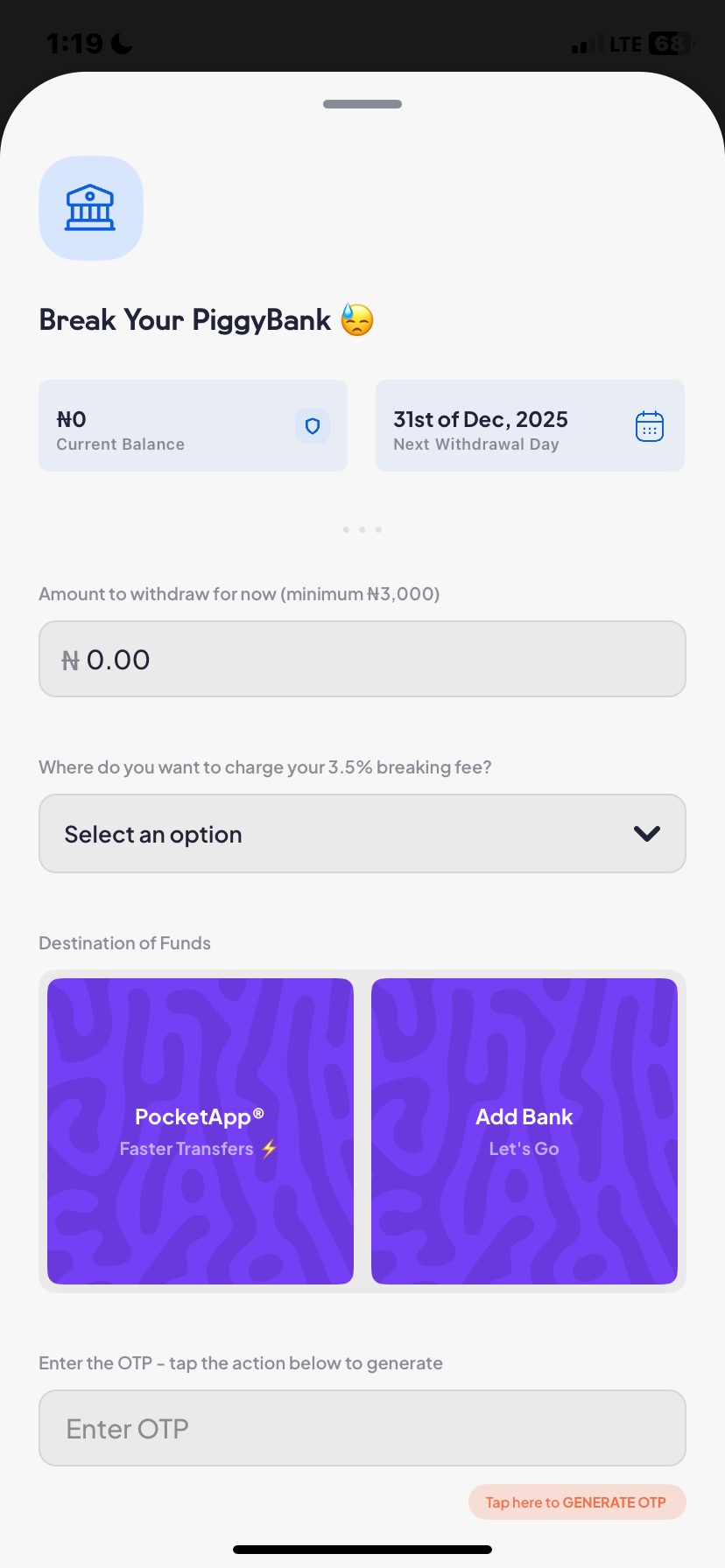  Piggyvest Savings flow