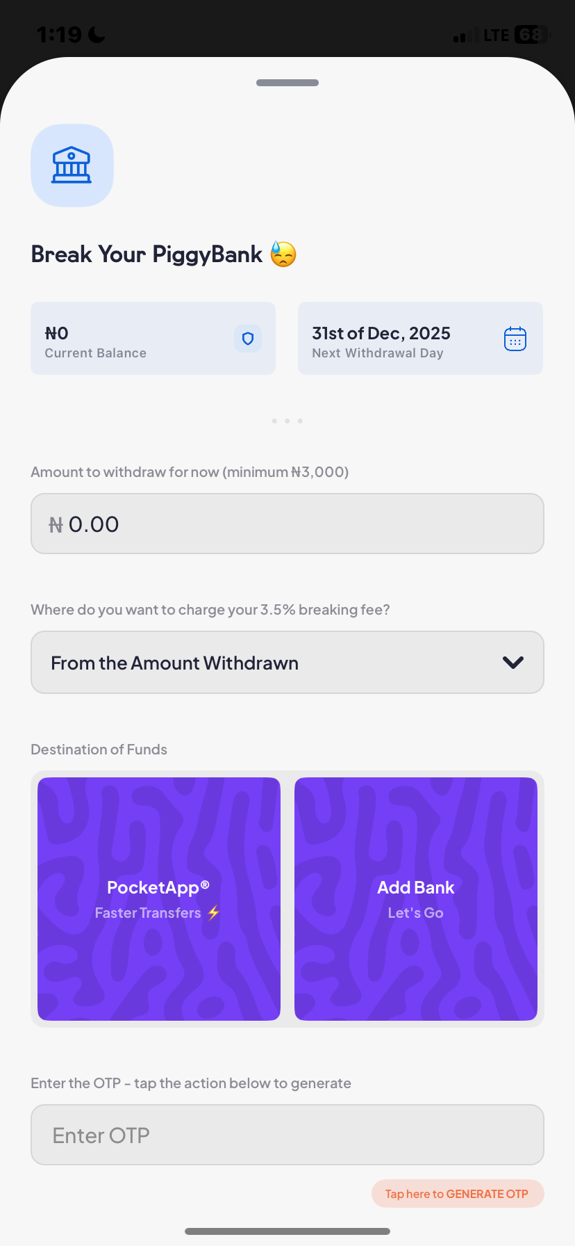  Piggyvest Savings flow
