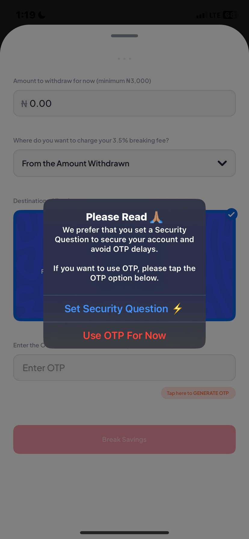  Piggyvest Savings flow