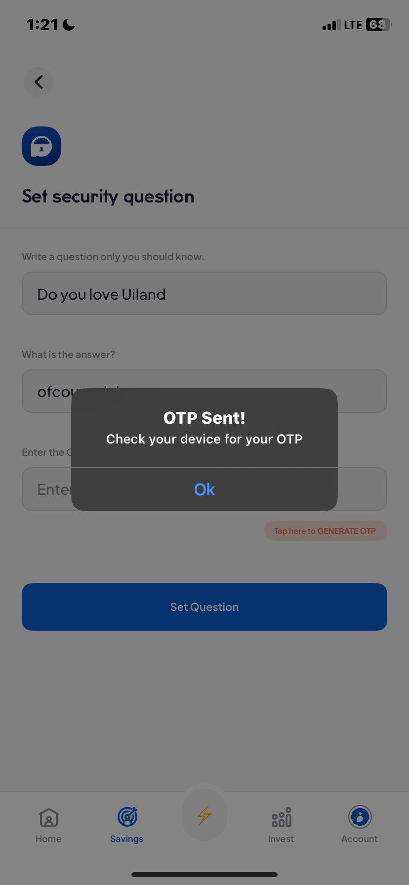  Piggyvest Answer Question flow