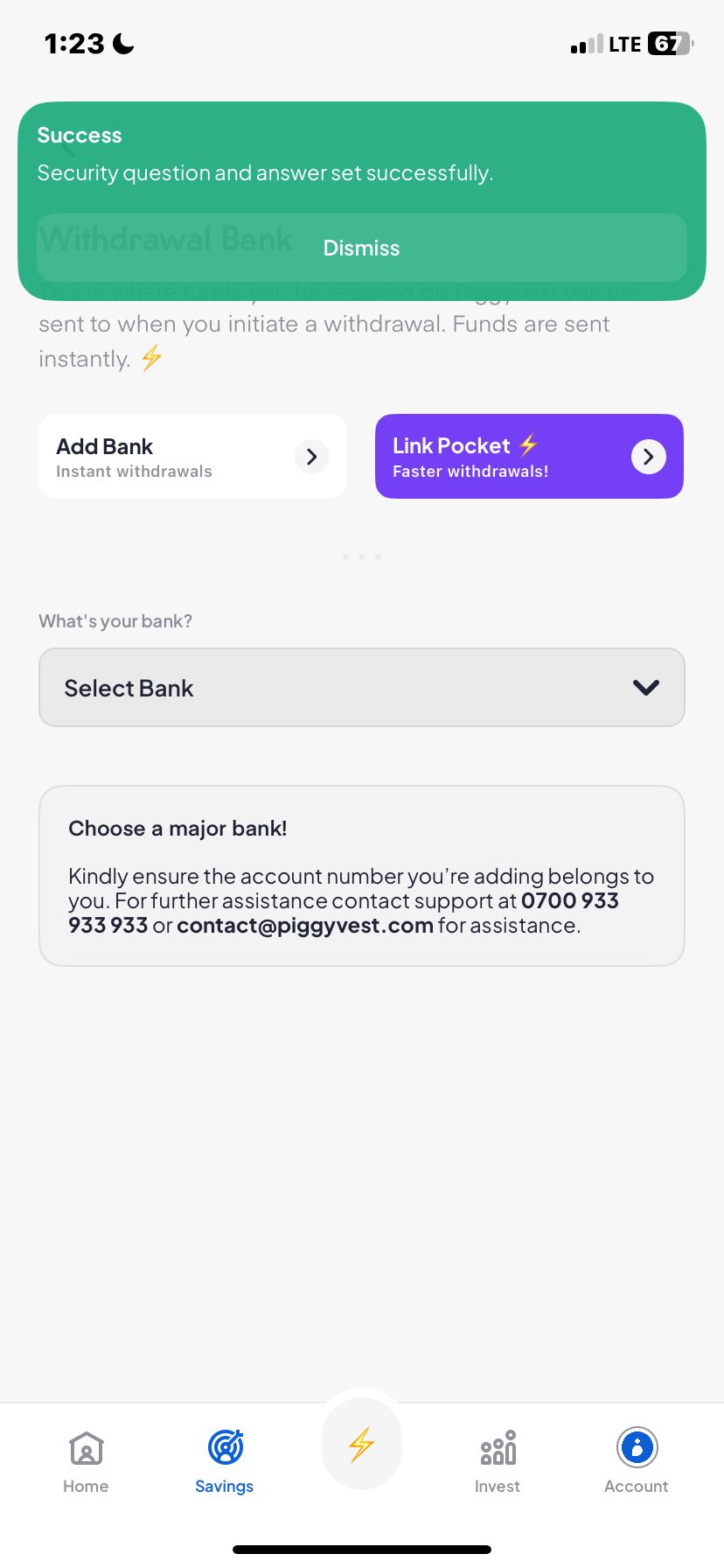  Piggyvest Savings flow