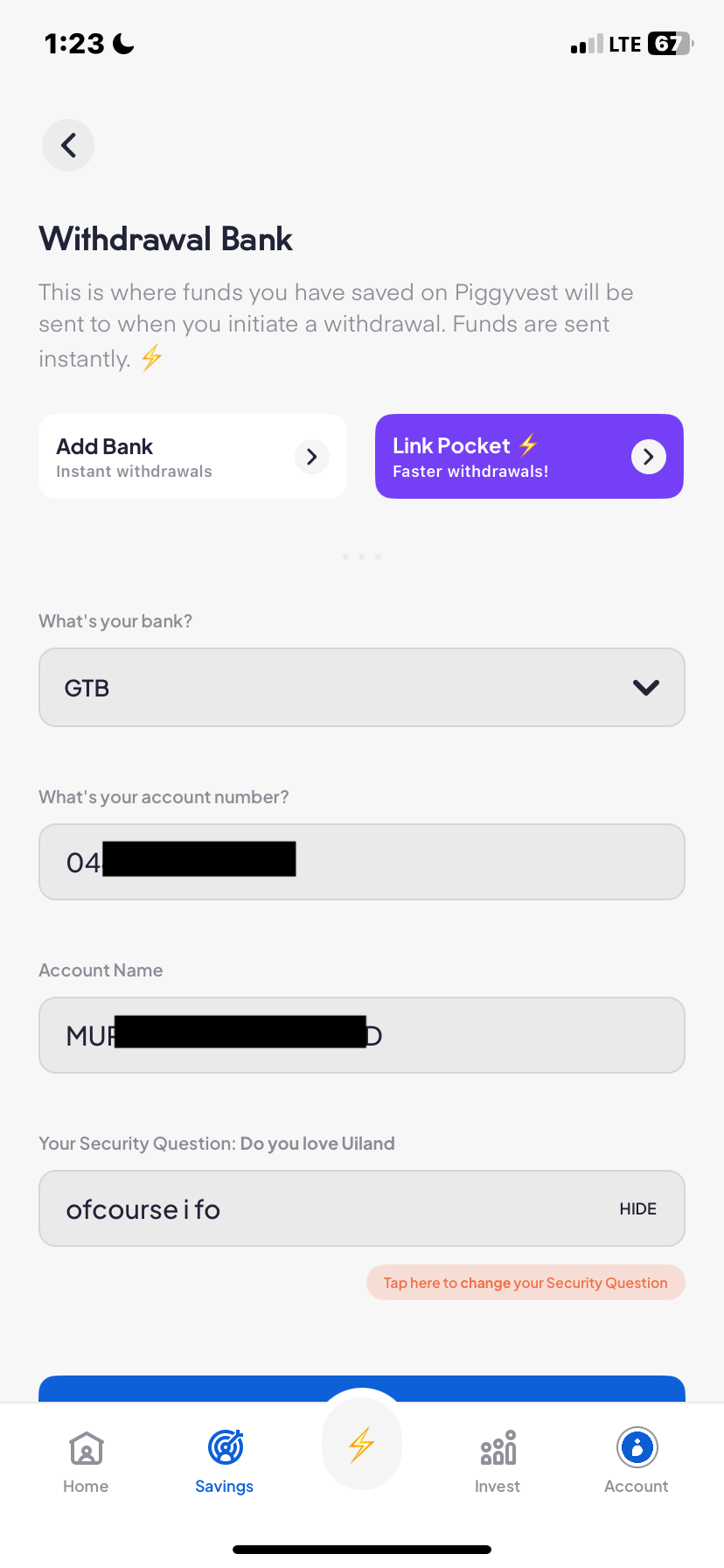 Piggyvest Savings flow