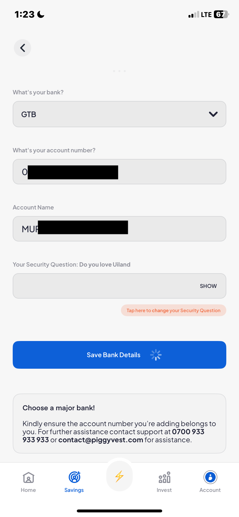  Piggyvest Savings flow