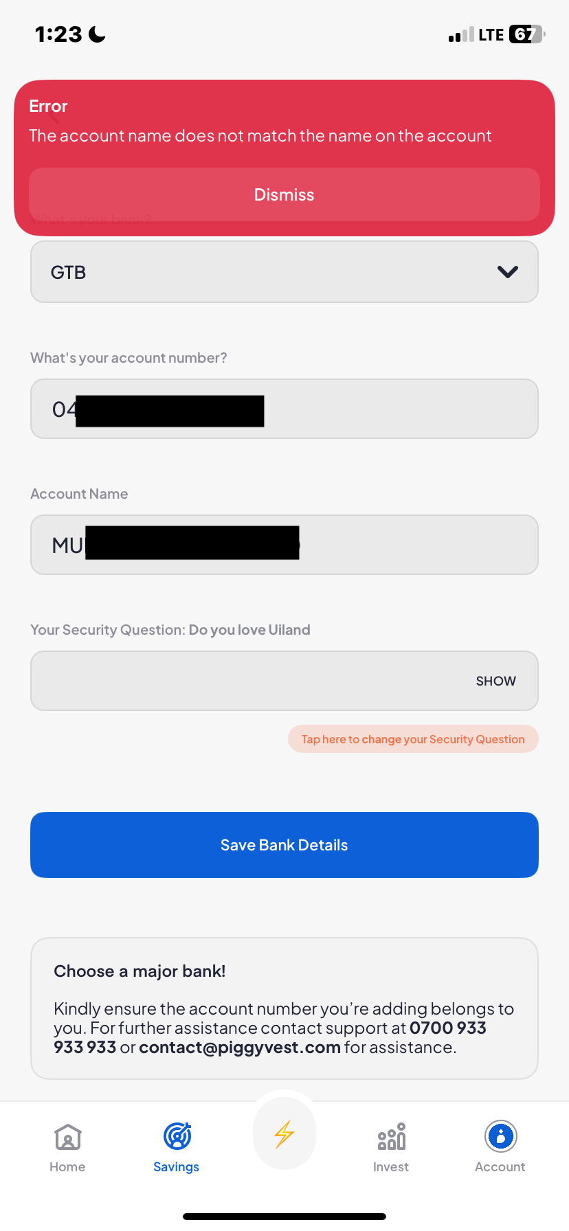  Piggyvest Savings flow