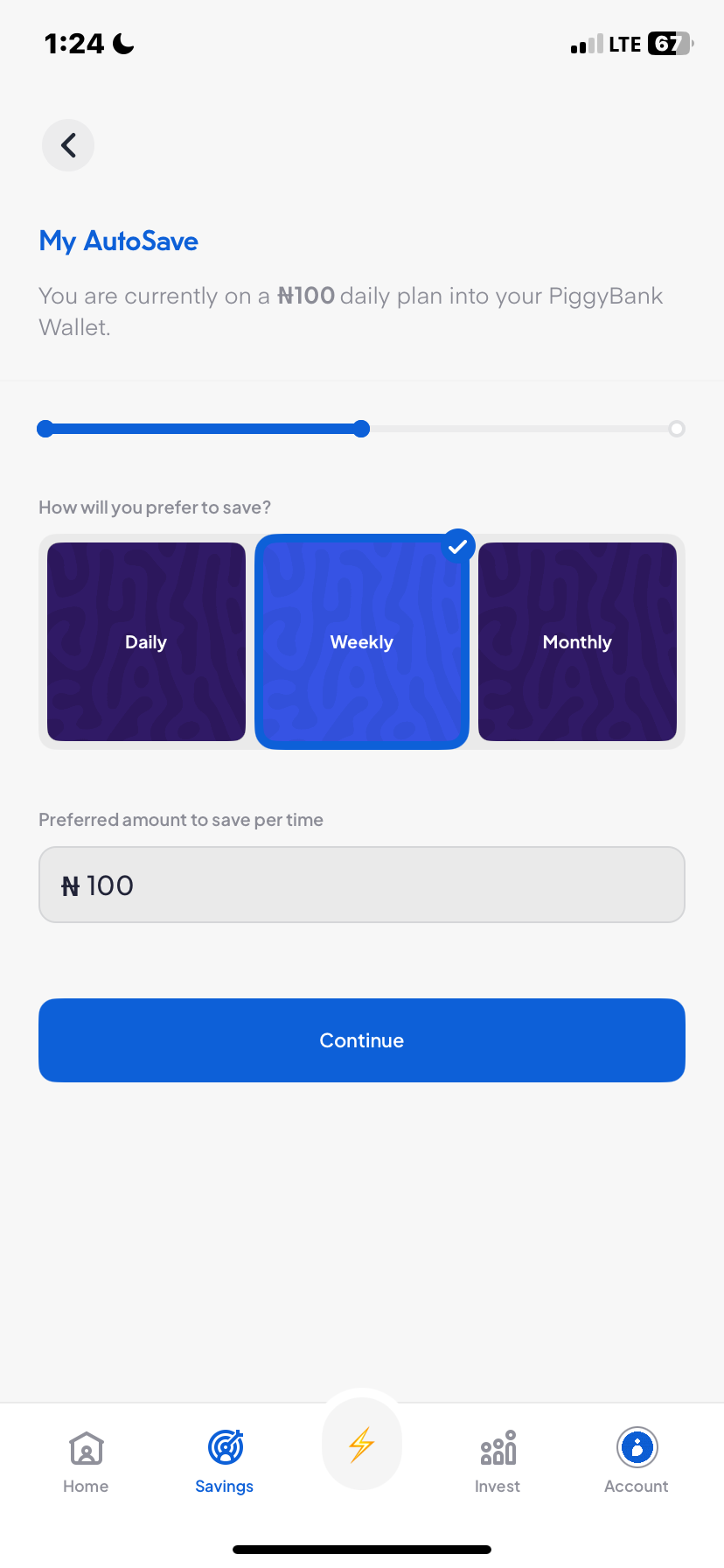  Piggyvest Savings flow
