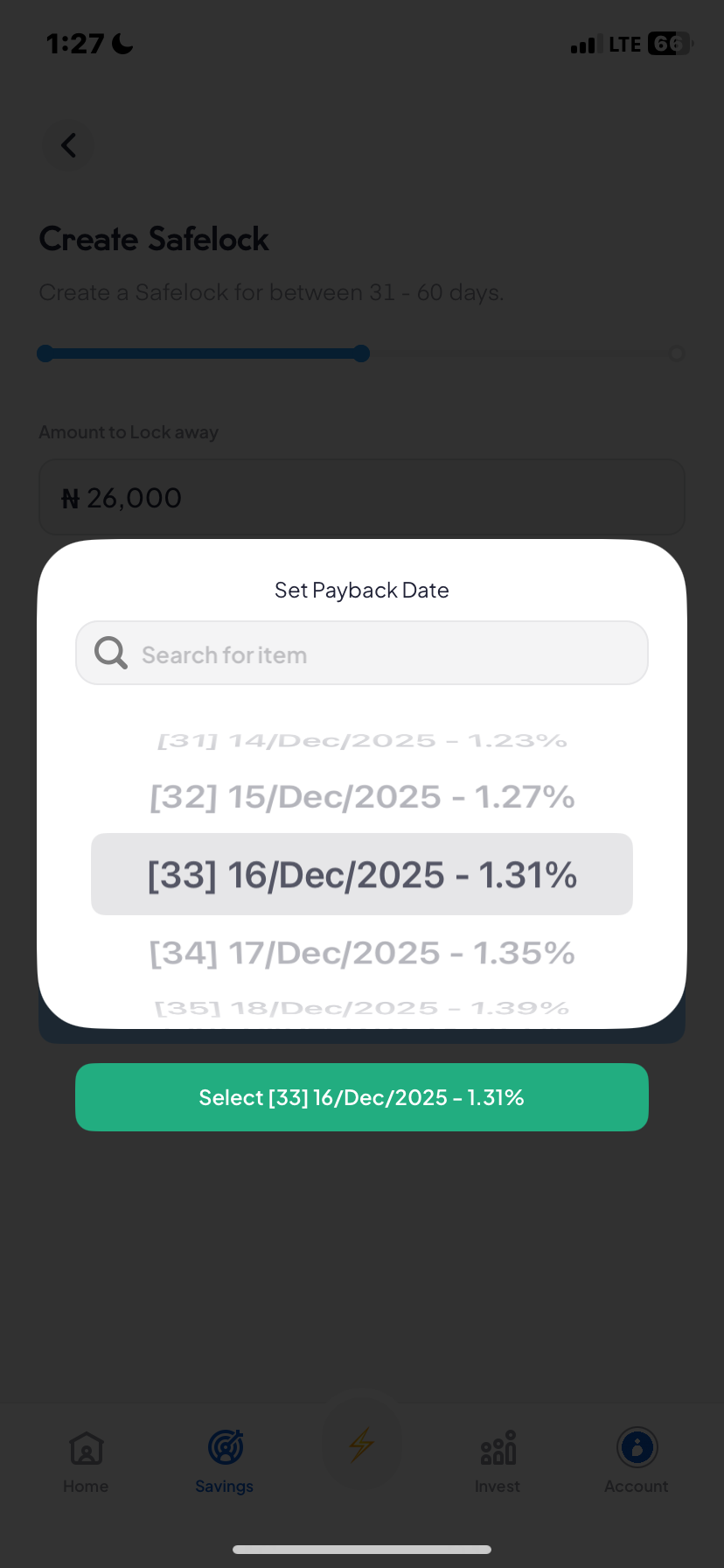  Piggyvest Savings flow