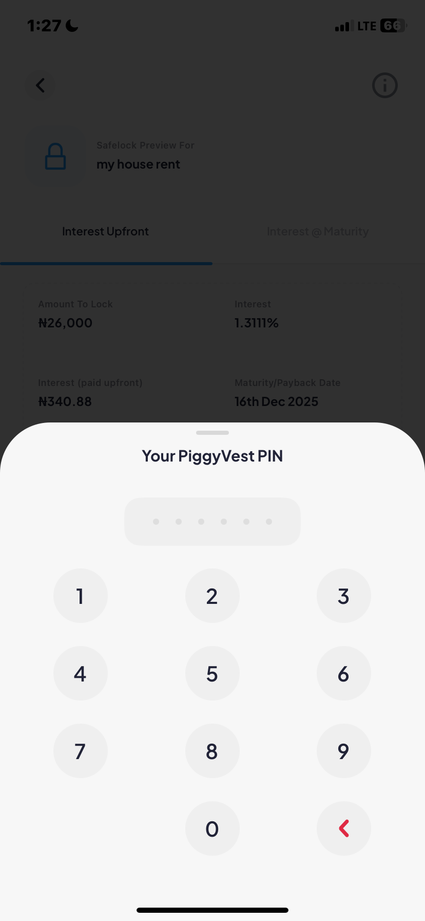  Piggyvest Savings flow