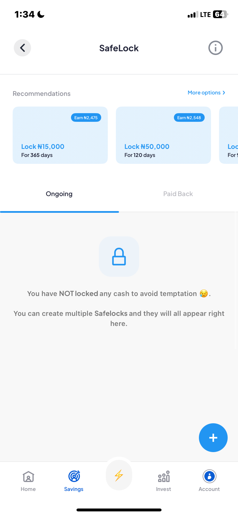  Piggyvest Savings flow