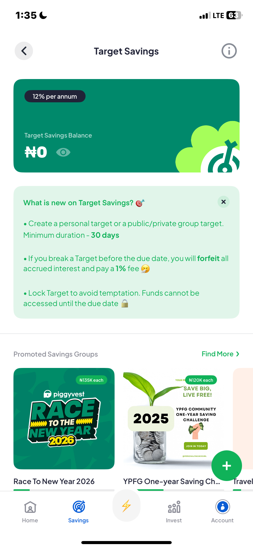  Piggyvest Savings flow