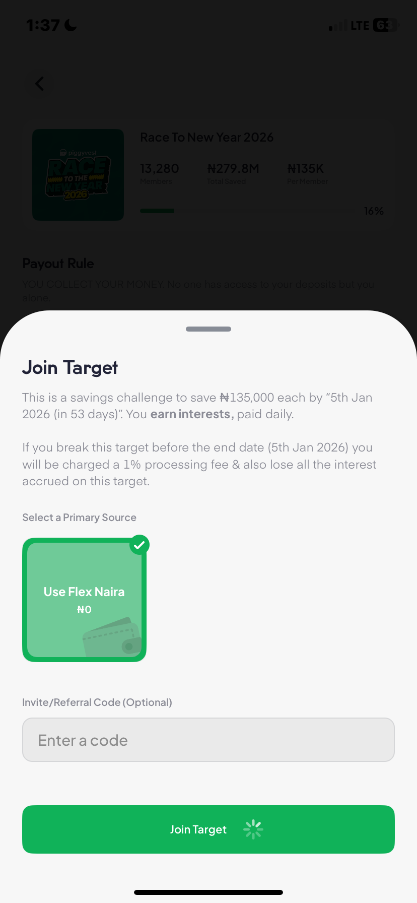  Piggyvest Savings flow