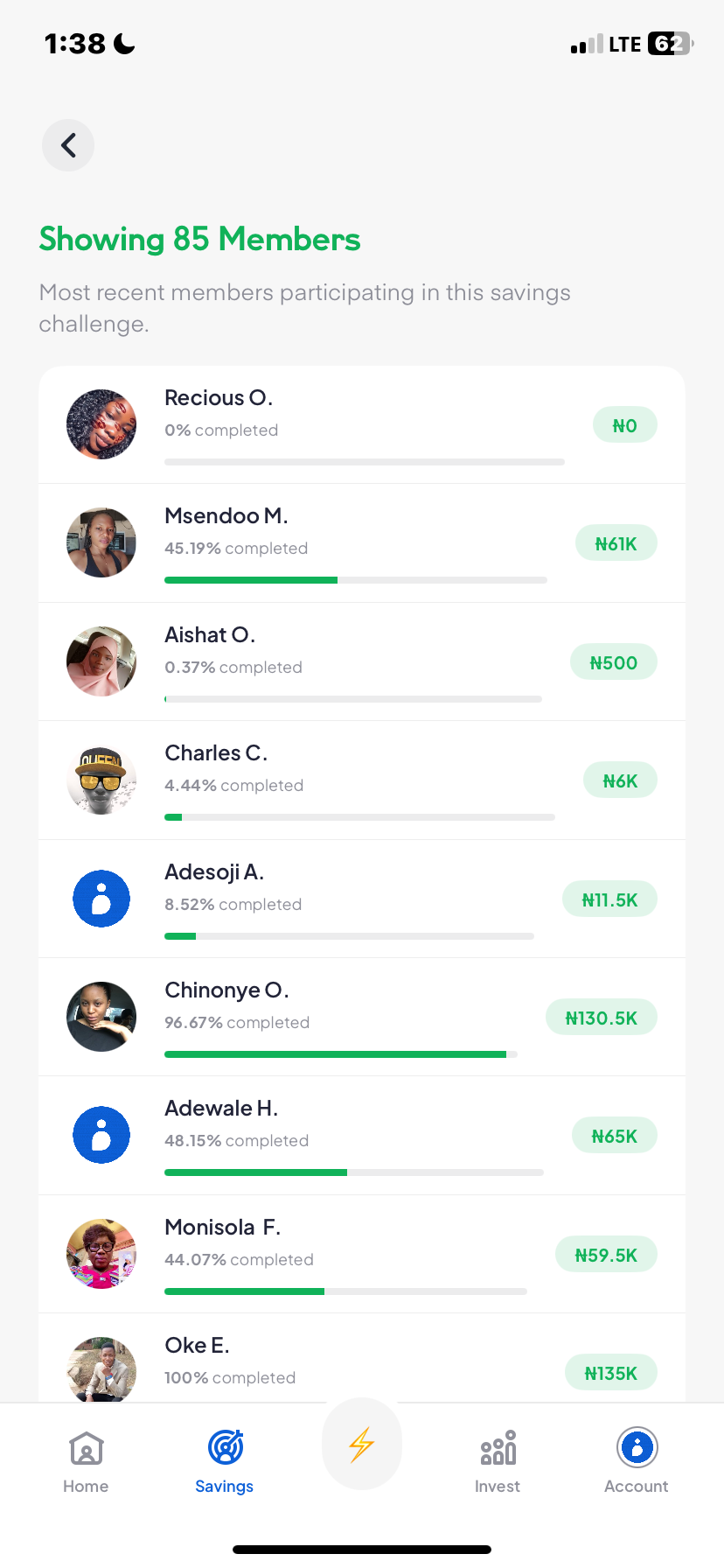  Piggyvest Savings flow